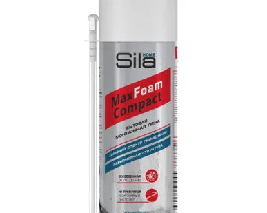 фото Пена монтажная бытовая Sila Home Max Foam Compact всесезонная (400 мл)
