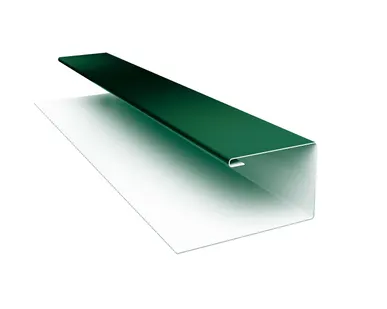 фото Планка П-образная 0,45 PE с пленкой RAL 6005 зеленый мох