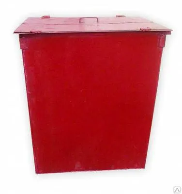 Фото №0 Контейнер ТБО V-0,75м.куб. (800*800*1000) с крышкой