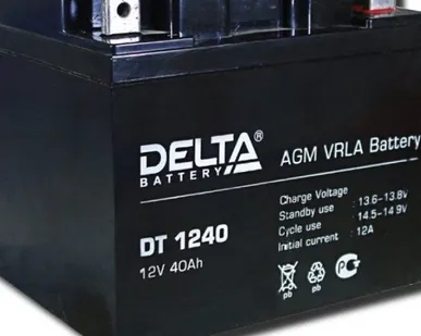 фото Delta DT 1240: Аккумулятор герметичный свинцово-кислотный