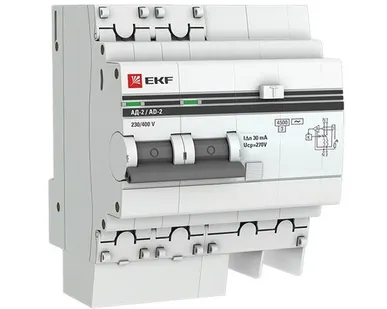 фото EKF Выключатель автоматический дифференциальный АД-2 2п 25А 30мА AC C PROxima EKF