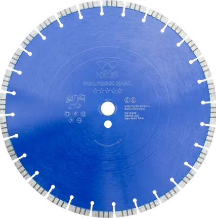 Фото №0 Диск алмазный KEOS Professional сегментный (бетон) 400мм/25.4/20 (DBP02.400)
