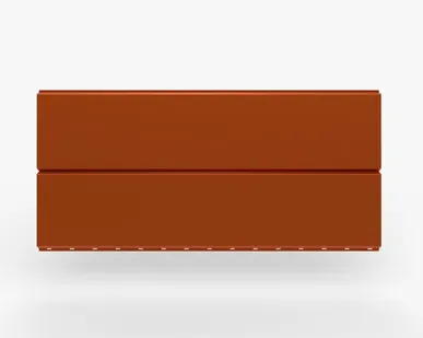 фото Сайдинг Металлический сайдинг «Евробрус» Premium, 0.5 мм RAL 2004, Оранжевый