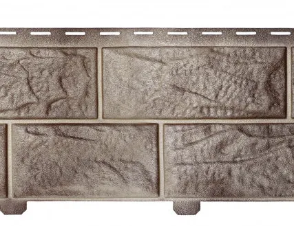 Фото №0 Формованный сайдинг Альта-Профиль Камень Вулканический цвет Циркон