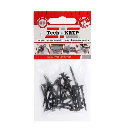 Фото №0 Саморез 3.5х35 гипсокартон-металл (уп.100шт) пакет Tech-Krep 125478