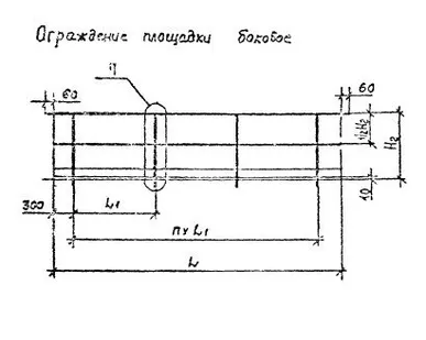 фото Ограждение площадки боковое