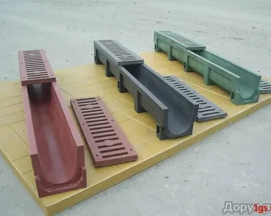 фото Лоток водоотводный полимерно-песчанный 1000х130мм.