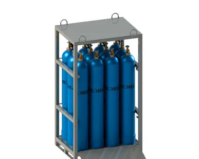 фото Моноблок газовый на 12 баллонов МБ-12-50-200 для кислорода