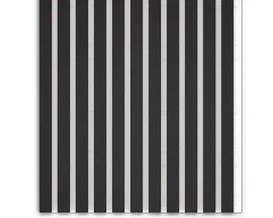 фото Акустическая реечная панель – Черный матовый - Белый - 2400 мм - Целая