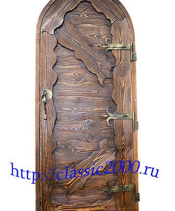 Фото №0 Дверь"Варвар" (арочная) 2000 х 800 х 45