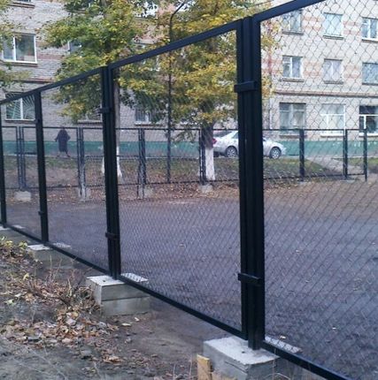 Фото №0 Забор из сетки рабицы