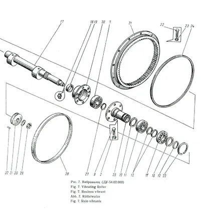 Фото №0 Венец зубчатый  Д-455А.02.002 на каток ДУ-54
