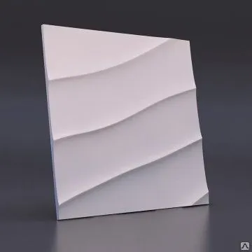 Фото №0 3д панели ЭкоДекор Волна диагональная крупная