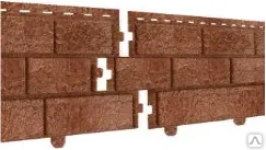 Фото №0 Фасадная панель Стоун-Хаус Кирпич красный 3,025х0,23 0,7 м2