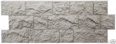 Фото №0 Фасадная панель для наружной отделки дома Fels Docke –R Скала ЖЕМЧУЖНАЯ