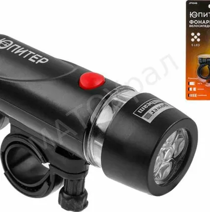 Фото №0 Фонарь велосипедный светодиодный 5LED 4xААА ЮПИТЕР