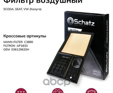 фото F20006 SCHATZ Фильтр воздушный Schatz арт. F20006