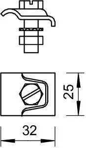 фото Держатель проволоки d8-10мм гор. оцинк. 324 S-FT OBO 5326303