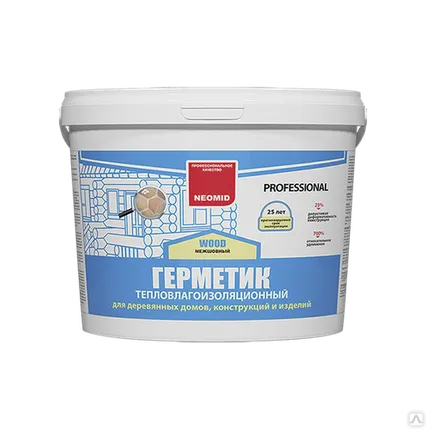 Фото №0 Строительный герметик Neomid Professional медовый, ведро 3 кг