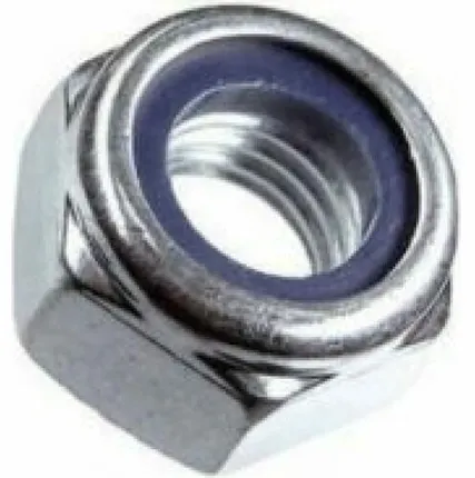 Фото №0 Гайка М10 (DIN985) со стопорным кольцом