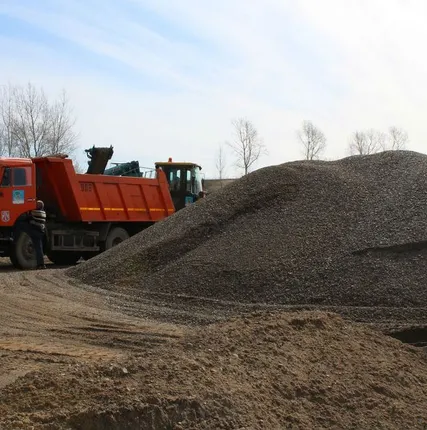 Фото №0 Гравмасса под заезд (доставка)