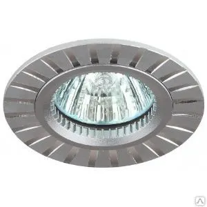 фото Светильник ЭРА KL30A AL/SL алюминиевый MR16, 12V/220V, 50W серебро