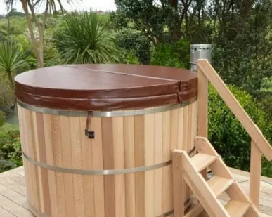 фото Купель PREMIO, с подогревом (выносная печь), 1.2 м, канадский кедр (Финлянд