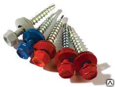 Фото №0 Саморезы кровельные с буром оцинкованные 65х4,8 мм (150 шт)