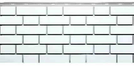 Фото №0 Фасайдинг Серия «Кирпич клинкерный» Белый