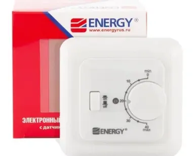 фото Терморегулятор Energy TK04 белый термопласт