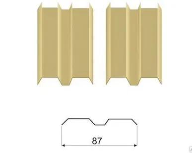 фото Металлический штакетник ШТ-87 1014 темный беж