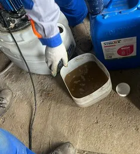 фото Промывка теплообменника котла Vitodens