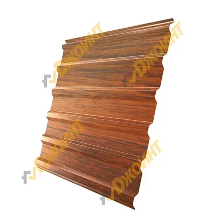 Фото №0 Профнастил МП-20 0,5 Printech Naive Maroon (Мореное дерево)