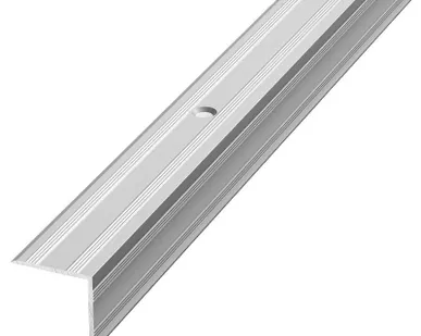 фото Порожек угловой серебро ПУ-05 20*20*1800мм, ЛУКА