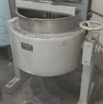 Фото №0 Варочный котёл, объем — 0,075 куб.м., нержавеющий, рубашка, мешалка Б/У в Москве