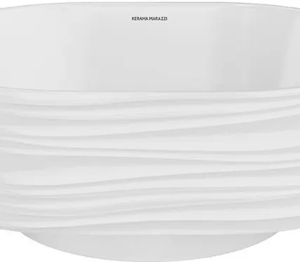 Фото №0 Раковина Kerama Marazzi Artbasin Conchiglia 50 белый матовый SA.wb.50\WHT.M