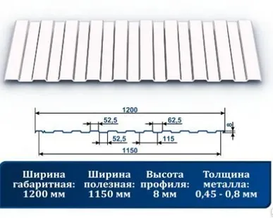 фото Профнастил С-8 9003 белый