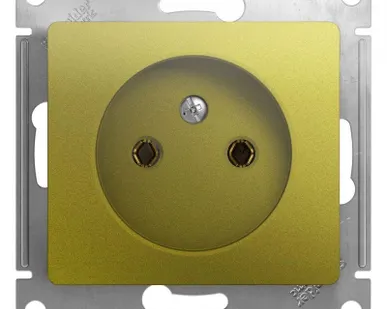 фото Розетка 1-м СП Glossa 16А IP20 250В без заземл. механизм фисташк. SE GSL001041