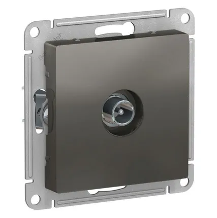 Фото №0 Механизм розетки TV оконечной AtlasDesign 1DB сталь SchE ATN000991