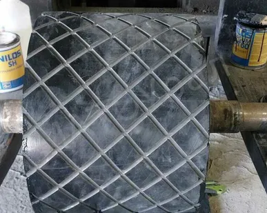 фото Футеровка приводных барабанов