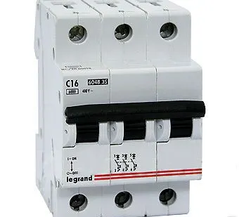 фото Автоматический выключатель LEGRAND 3P 63А (тип С)