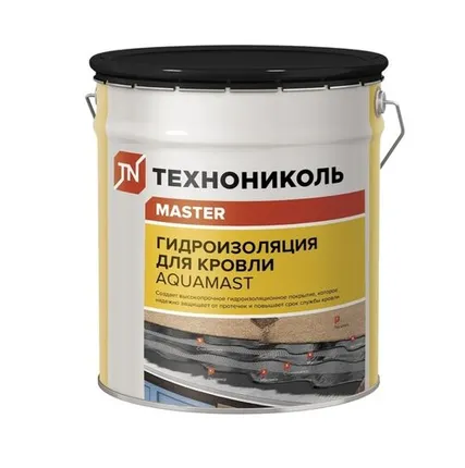 Фото №0 Мастика битумно-резиновая Технониколь AquaMast для кровли 18 кг