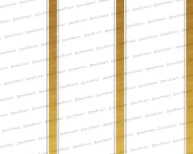 фото ПАНЕЛИ ПВХ DEKOSTAR ЛЮКС (панель потолочная) ЗОЛОТО 3секции