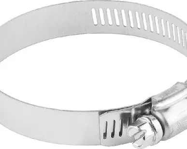 фото Хомуты нерж. сталь просечная лента 12,7мм, 78-101мм, 2шт, ЗУБР Профессионал