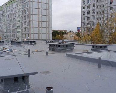 фото Работы по монтажу кровли Пластфоил