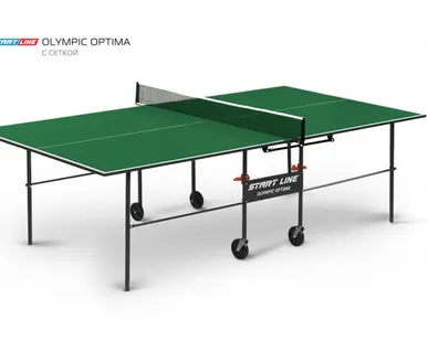фото Стол теннисный Olympic Optima Зелёный с сеткой