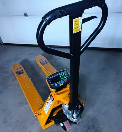 Фото №0 Тележка гидравлическая (рохля) с весами, г/п 3 тонны