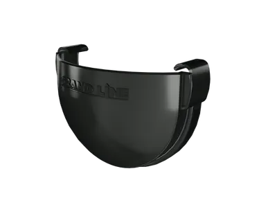 фото Заглушка желоба Дизайн 135 ПВХ GL черный (RAL 9005)