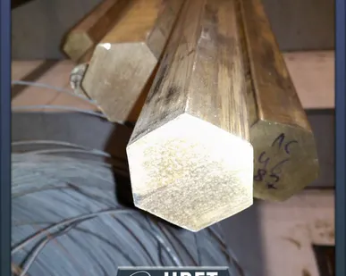 фото Латунный шестигранник 64 мм ЛС59