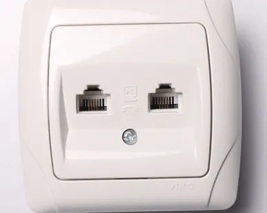 фото Розетка компьютерная 2*RJ45, 5 кат. графит Gusi city С5НТ2.132-010